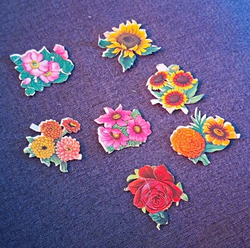 Blumen papier stanzteile - blumen, papier-stanzteile/die