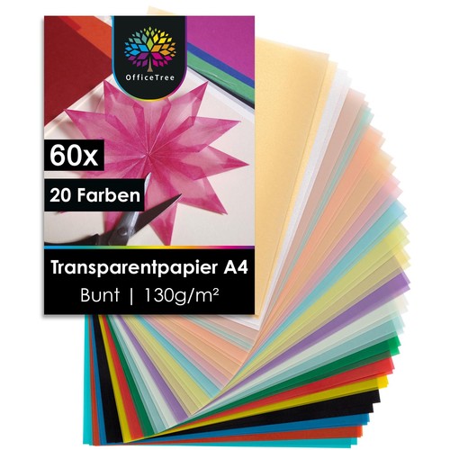 Transparentpapier bunt stk - transparentpapier, 40