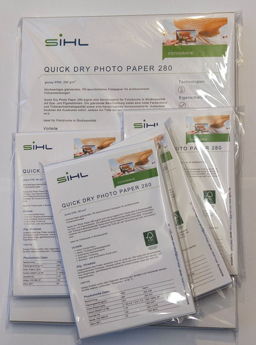 250 blatt sihl 280g - 250, fotopapier