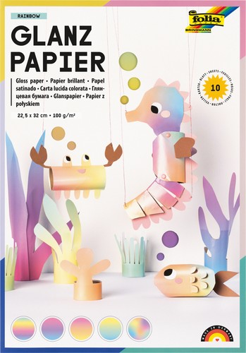 Folia glanzpapier rainbow - folia,