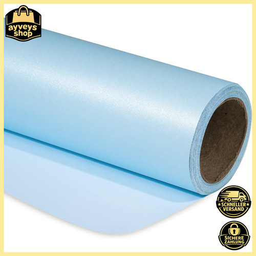 Geschenkpapier blau matt - blau,