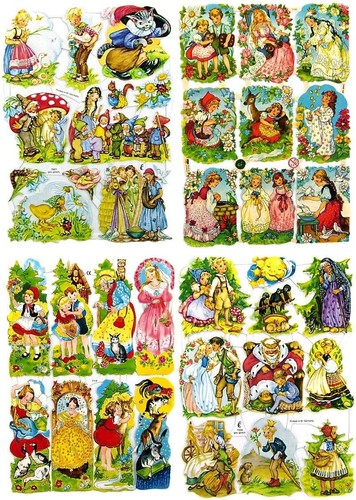 Glanzbilder märchen motiv set - märchen,